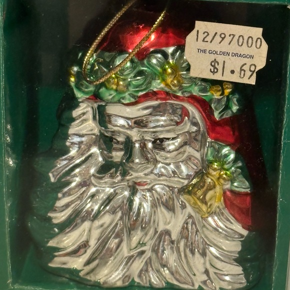 Christmas Ornament Lot Shiny Bright Santa Blown Glass - Picture 5 of 11